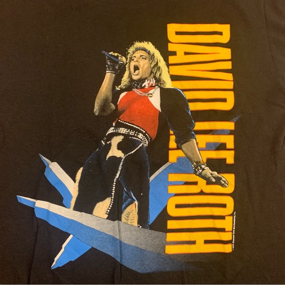 Vintage 80’s David Lee Roth SkyScraper World Tour 1988 album promo T-Shirt - Picture 3 of 6